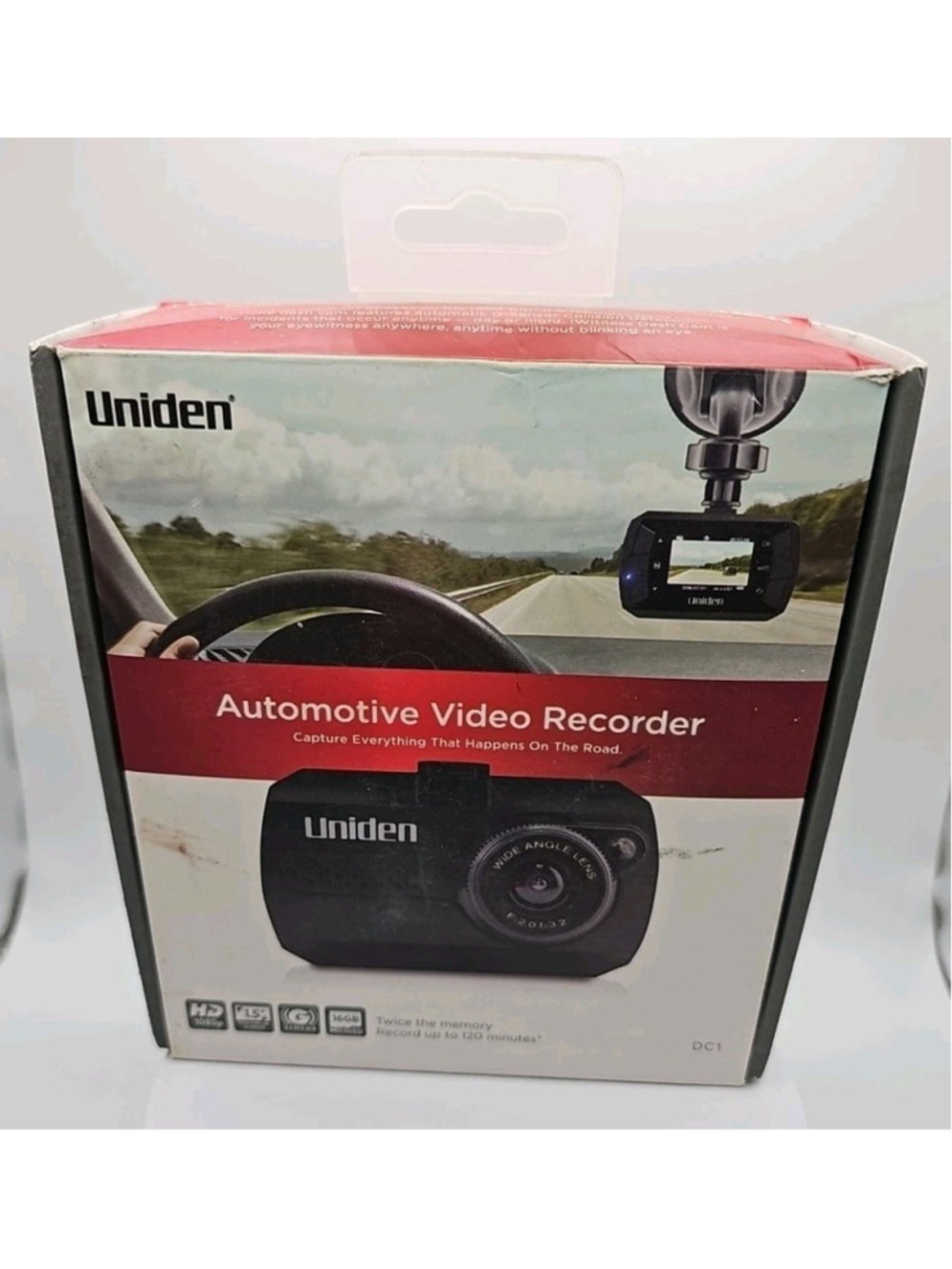 Uniden iWitness DC1 1080p HD Dash Automotive Video Recorder In Box All Accessory